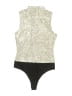 7 For All Mankind 100% Polyethylene Silver Bodysuit Size L - photo 2