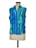 Assorted Brands 100% Viscose Blue Sleeveless Button-Down Shirt Size M - photo 1