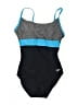 Speedo Color Block Blue One Piece Swimsuit Size 6 - photo 1