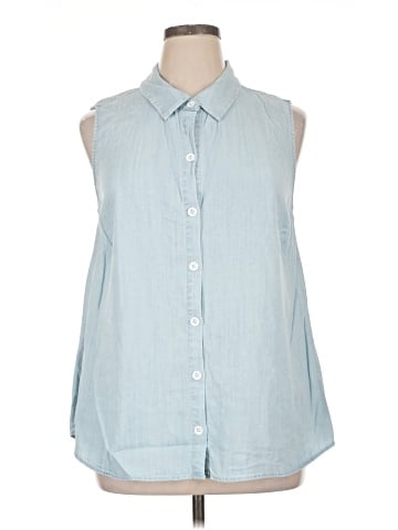 Soft Surroundings Sleeveless Button-Down Shirt (view 1)