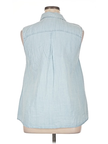 Soft Surroundings Sleeveless Button-Down Shirt (view 2)