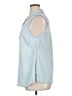 Soft Surroundings Blue Sleeveless Button-Down Shirt Size XL - photo 5