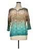 Ruby Rd. Teal 3/4 Sleeve T-Shirt Size 1X - photo 1