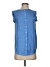Ann Taylor LOFT 100% Polyester Polka Dots Blue Short Sleeve Blouse Size XS - photo 1