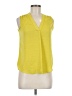 Vince Camuto 100% Polyester Yellow Sleeveless Blouse Size XS - photo 1