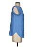 Ann Taylor LOFT 100% Polyester Polka Dots Blue Short Sleeve Blouse Size XS - photo 4