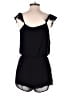 Lucca Couture 100% Polyester Solid Black Romper Size S - photo 2