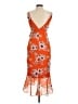 Bardot 100% Polyester Floral Orange Cocktail Dress Size 6 - photo 2