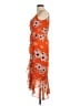 Bardot 100% Polyester Floral Orange Cocktail Dress Size 6 - photo 5