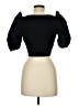 Zara 100% Cotton Black 3/4 Sleeve Top Size M - photo 2