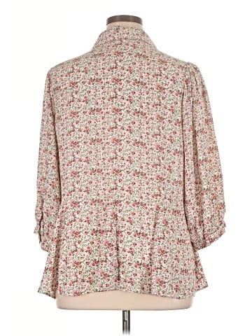 Rose + Olive 3/4 Sleeve Blouse (view 2)