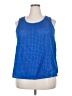 Old Navy 100% Cotton Blue Sleeveless Blouse Size XXL - photo 1