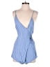 Cotton Candy LA 100% Rayon Stripes Blue Romper Size S - photo 1