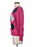 Bass 100% Cotton Argyle Pink Pullover Sweater Size S - photo 5