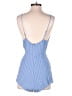 Cotton Candy LA 100% Rayon Stripes Blue Romper Size S - photo 2