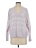Moon & Madison Stripes Purple Pullover Sweater Size S - photo 1