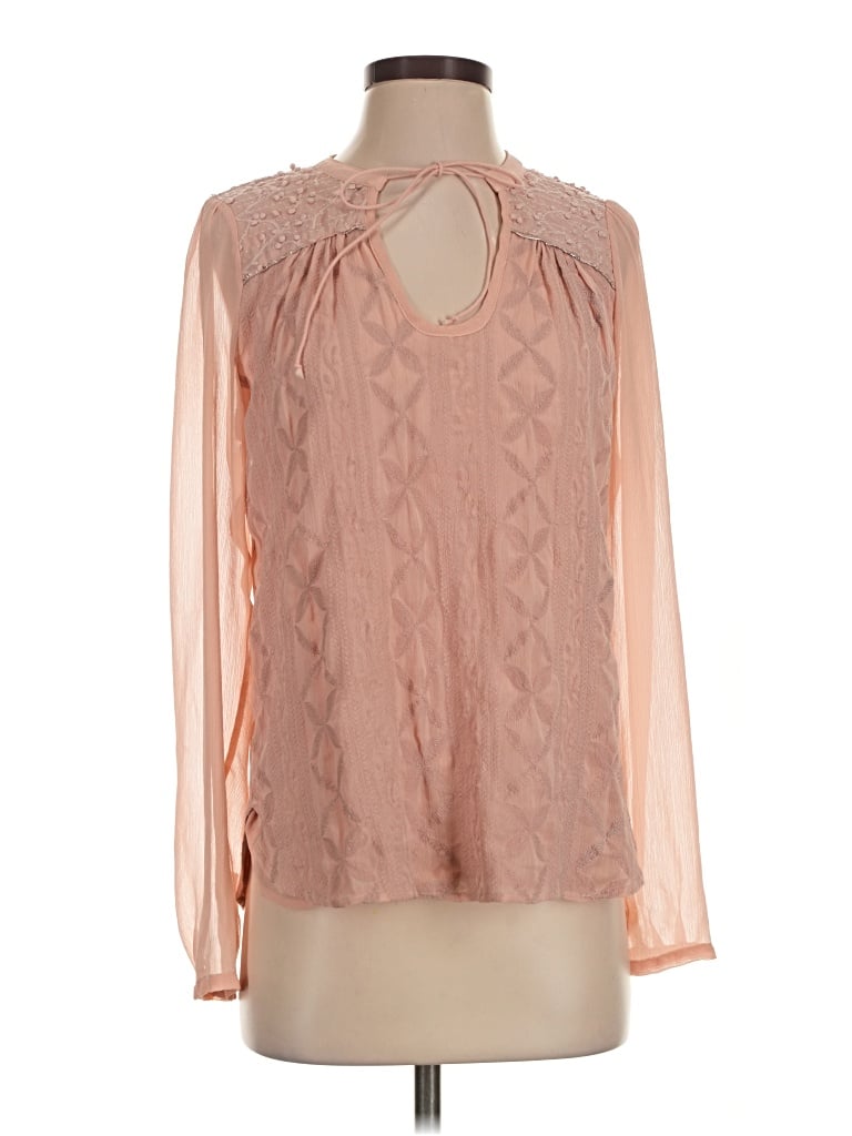 Pre-owned Tiny Long Sleeve Blouse In Pink