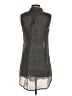 Eileen Fisher 100% Ramie Gray Sleeveless Button-Down Shirt Size XS - photo 2