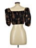 Shein 100% Polyester Black 3/4 Sleeve Blouse Size L - photo 2