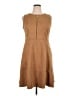 Sandra Darren Solid Brown Casual Dress Size 14 - photo 1