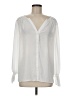 NYDJ 100% Recycled Polyester White Long Sleeve Blouse Size M - photo 1