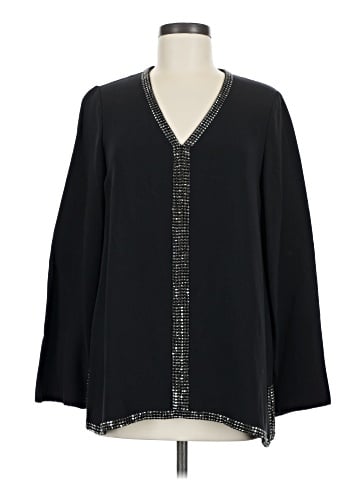 Tory Burch Long Sleeve Silk Top (view 1)