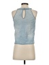 Vanilla Star Blue Sleeveless Blouse Size S - photo 2