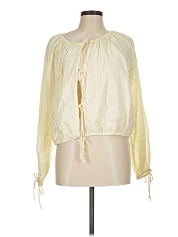 Topshop Long Sleeve Blouse (view 1)