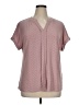 Sampeel Pink Short Sleeve Blouse Size XL - photo 1