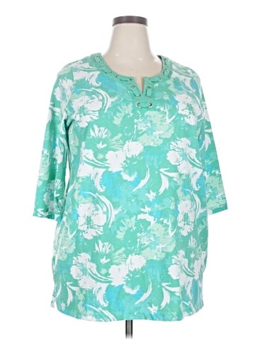 Woman Within 3/4 Sleeve T-Shirt (view 1)