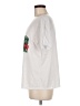 Bella White Short Sleeve Top Size M - photo 5
