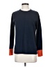 Pura Cashmere Color Block Blue Pullover Sweater Size XS - photo 1