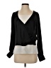 Emory Park 100% Polyester Black Long Sleeve Blouse Size S - photo 1