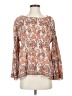 Max Studio 100% Polyester Orange Long Sleeve Blouse Size S - photo 1