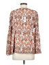 Max Studio 100% Polyester Orange Long Sleeve Blouse Size S - photo 2