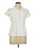 IZOD Ivory Short Sleeve Blouse Size L - photo 1