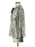 Zara Animal Print Green Long Sleeve Blouse Size M - photo 5