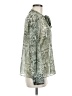 Zara Animal Print Green Long Sleeve Blouse Size M - photo 4