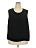 Coldwater Creek 100% Polyester Black Sleeveless Blouse Size 3X - photo 1