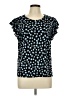 CeCe Stars Blue Short Sleeve Top Size L - photo 1