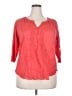 Nine West Red 3/4 Sleeve Blouse Size XXL - photo 1