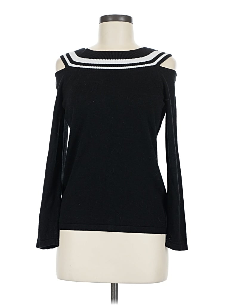 Pre-owned Laundry By Shelli Segal Pullover Sweater In Black