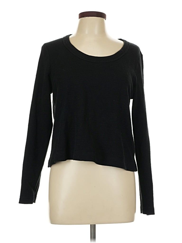 Pre-owned Old Navy Long Sleeve T-shirt In Black