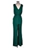 Ann Taylor 100% Polyester Solid Green Jumpsuit Size 4 - photo 2