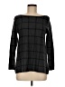 Tahari 100% Merino Plaid Black Wool Sweater Size M - photo 1