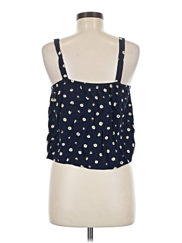 Madewell Button-Front Tie Tank in Daisy Dots (view 2)