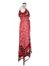 One September 100% Polyester Paisley Red Casual Dress Size S - photo 4