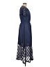 Simplee 100% Polyester Blue Casual Dress Size L - photo 4