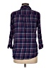 Gap Outlet Plaid Blue 3/4 Sleeve Button-Down Shirt Size M - photo 2