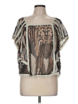 Allsaints Spitalfields Short Sleeve Silk Top